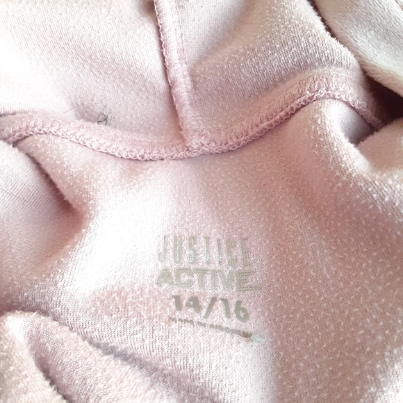 Justice Active Cheer Pink Crop Women Sweater 14/16 - Picture 6 of 7